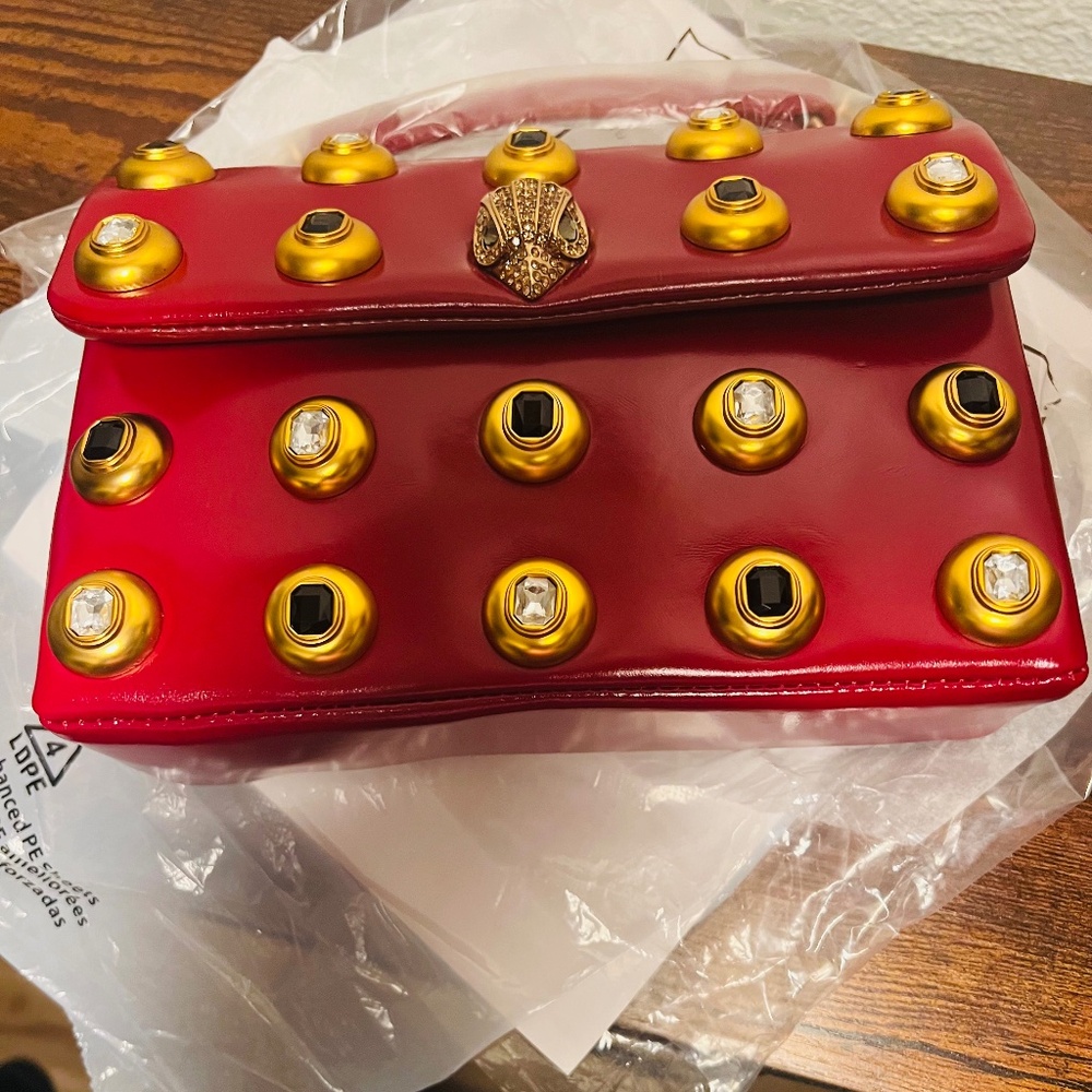 Brand New Kurt Geiger London Gem Studded Leather Bag